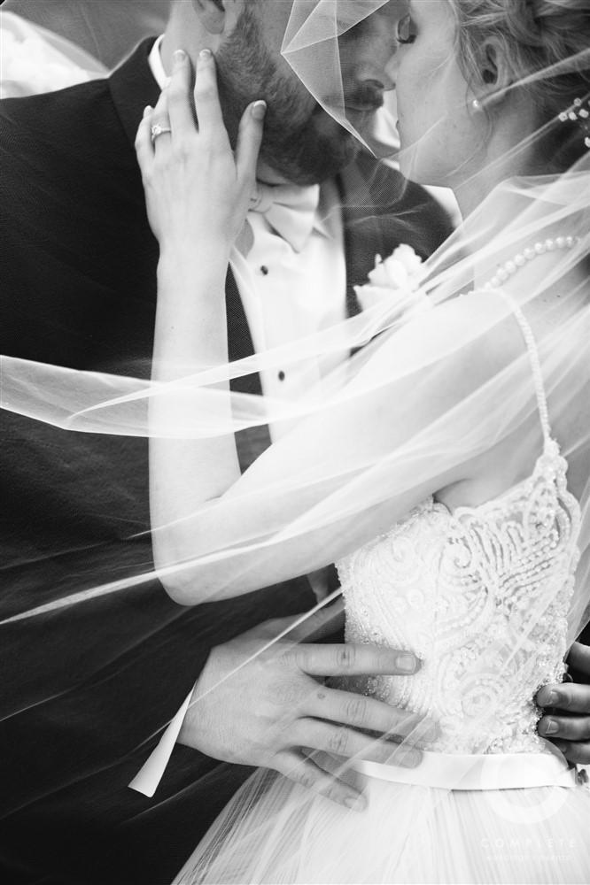 Wedding Details Done Right Black and White Photo